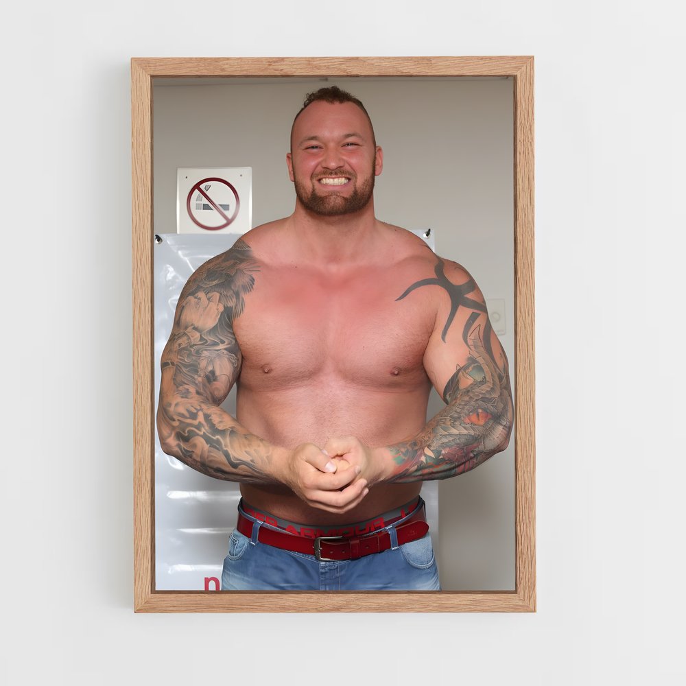 Poster L'Atlas Musclé – affiche Powerlifting (vue 4)